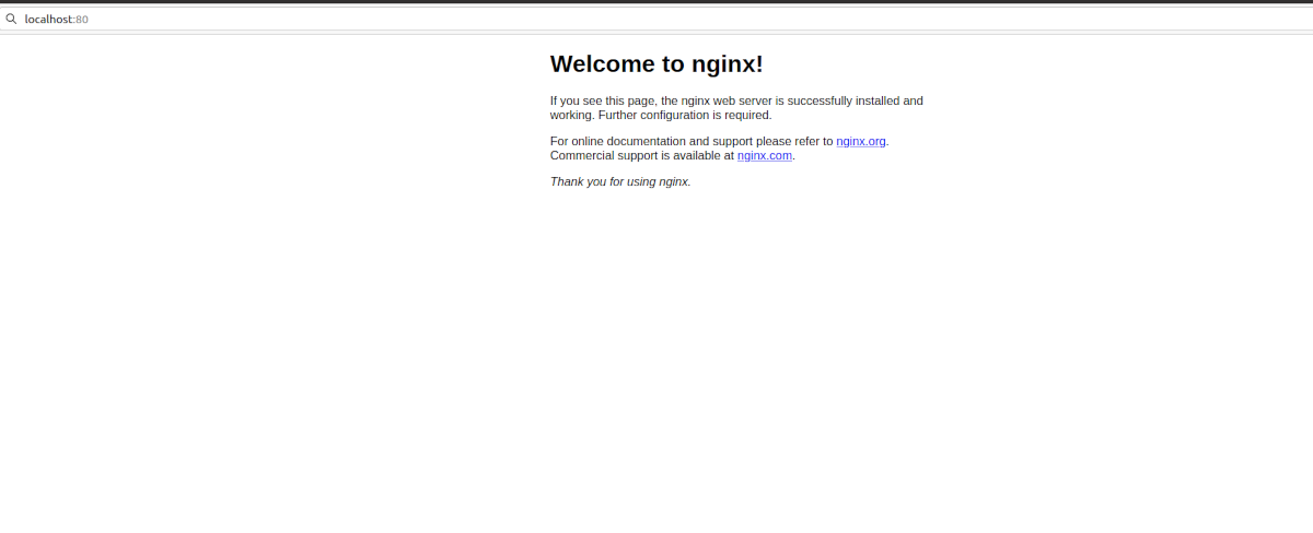 nginx default website