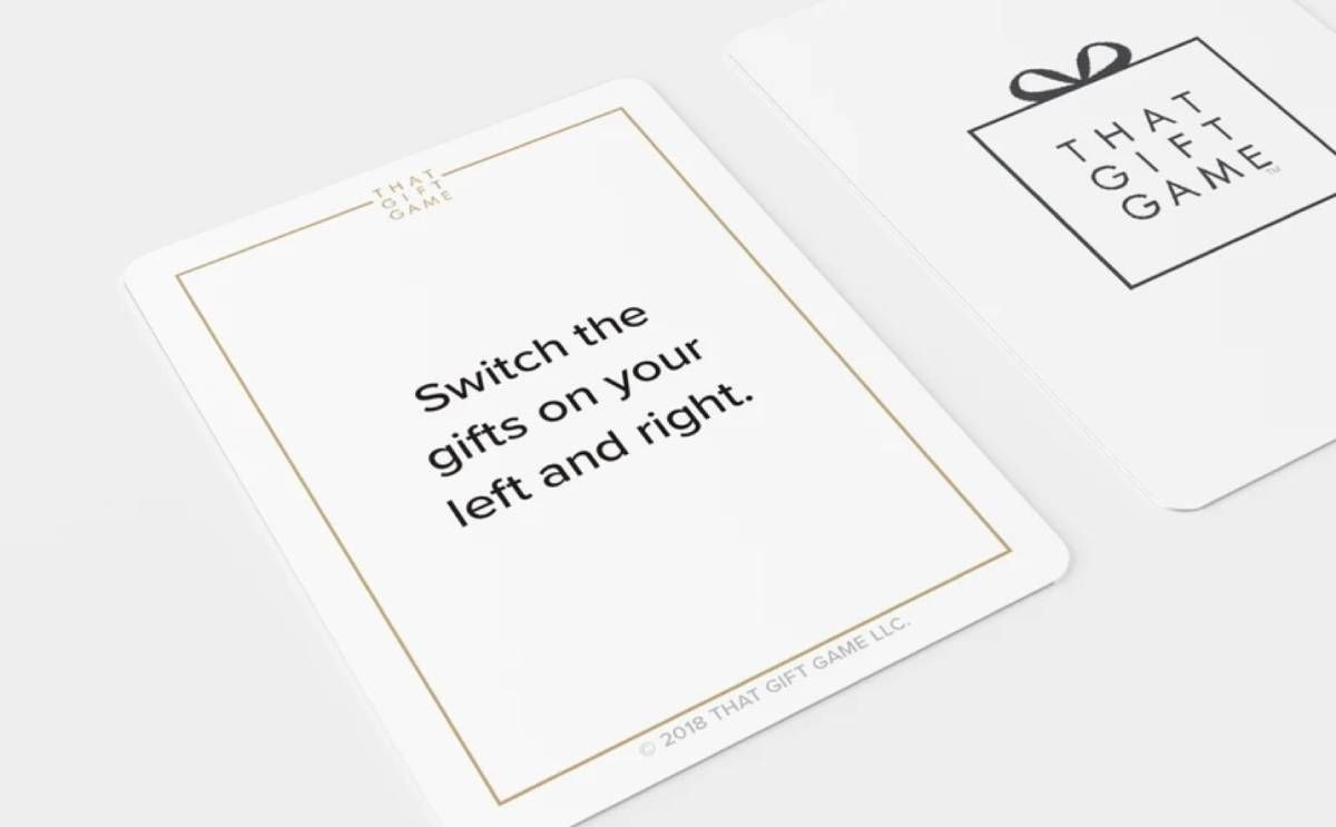 That Gift Game is a polished, slick card game to exchange gifts at a party