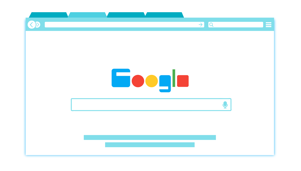 Illustration of Google Open in Internet Browser