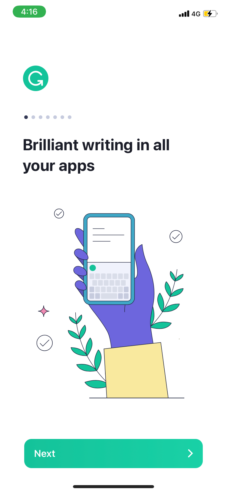 grammarly introduction page