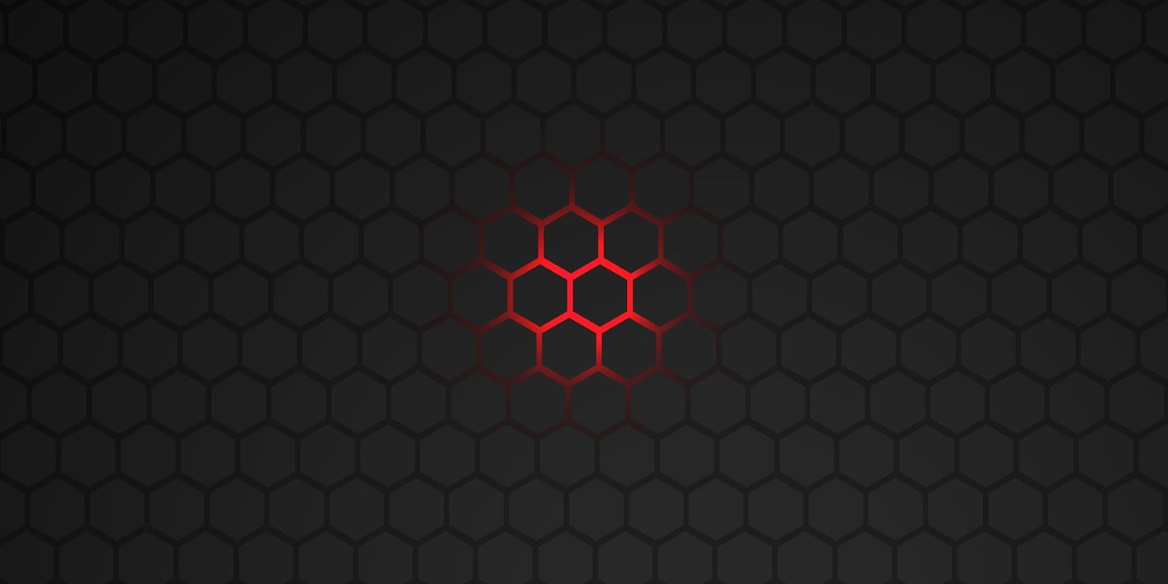 A black and red honeycomb.