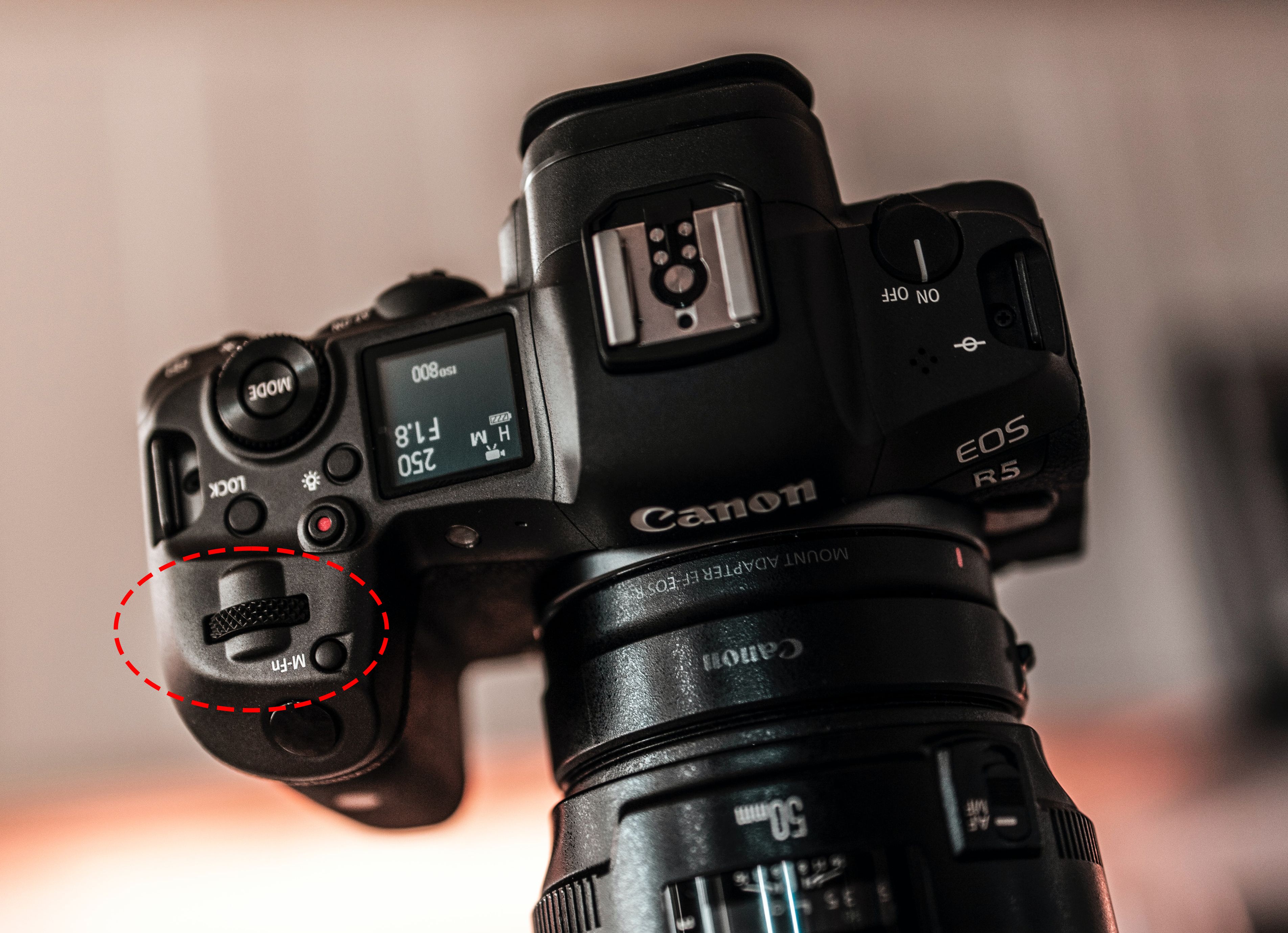 How to change your aperture settings on a Canon camera.