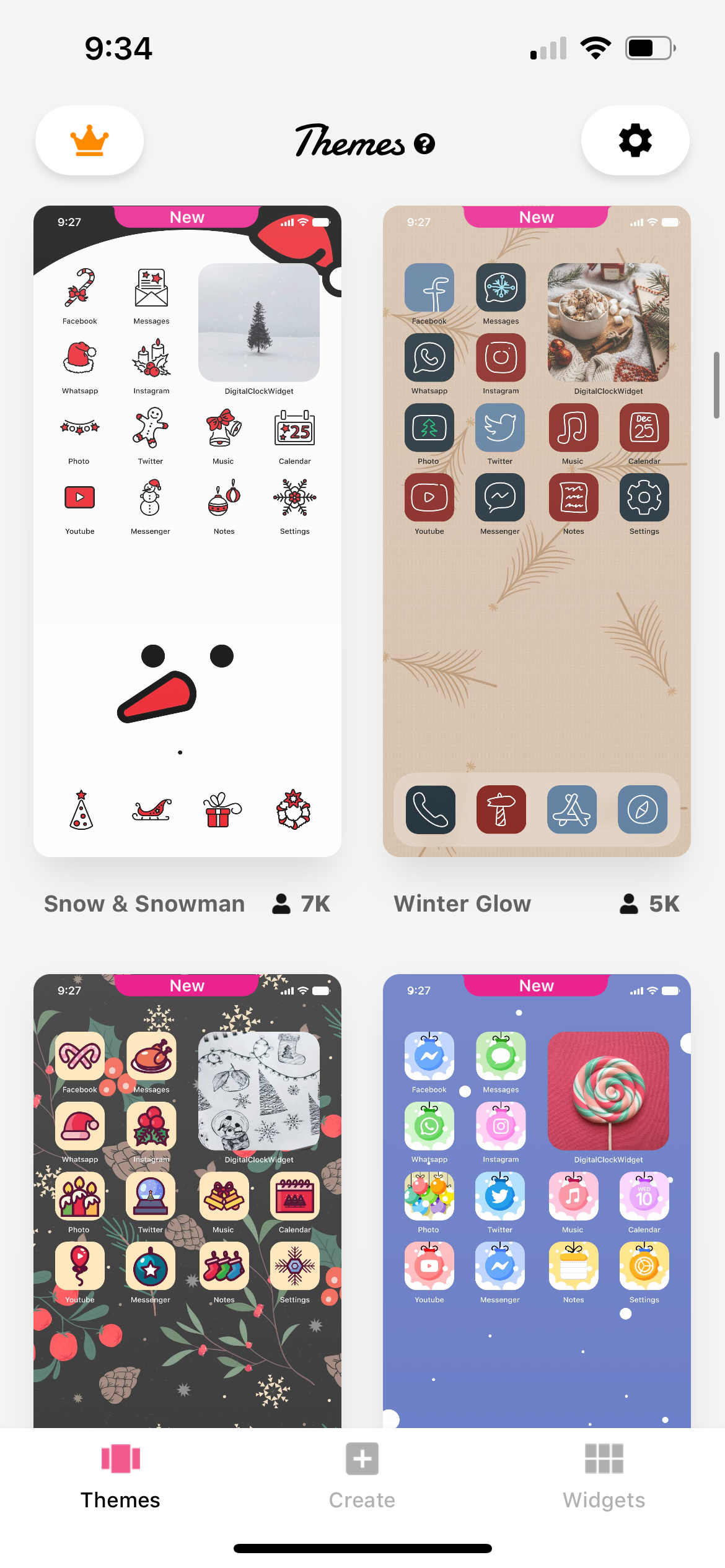 icon themer app themes screenshot