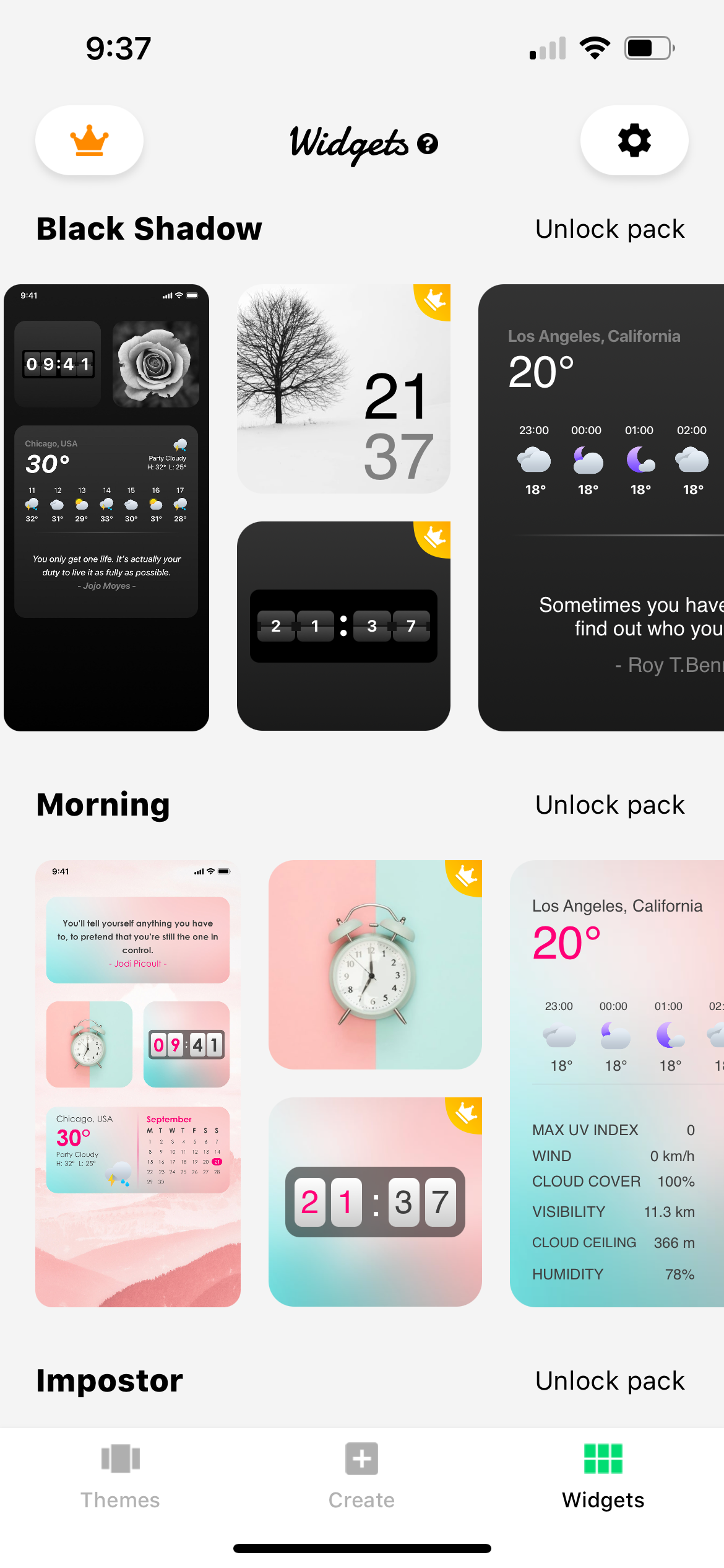 icon themer app widgets screenshot