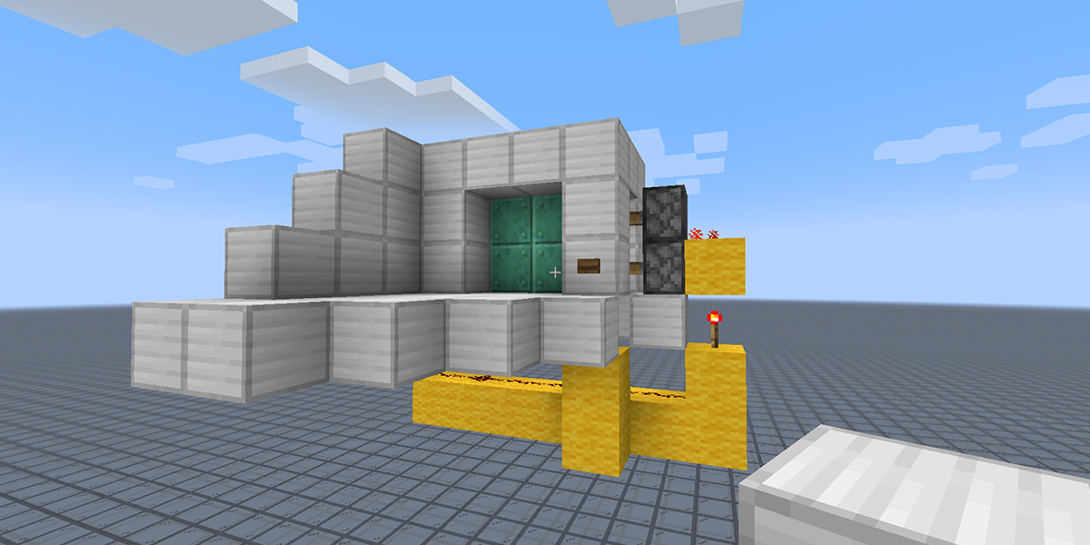 A 2x2 piston door