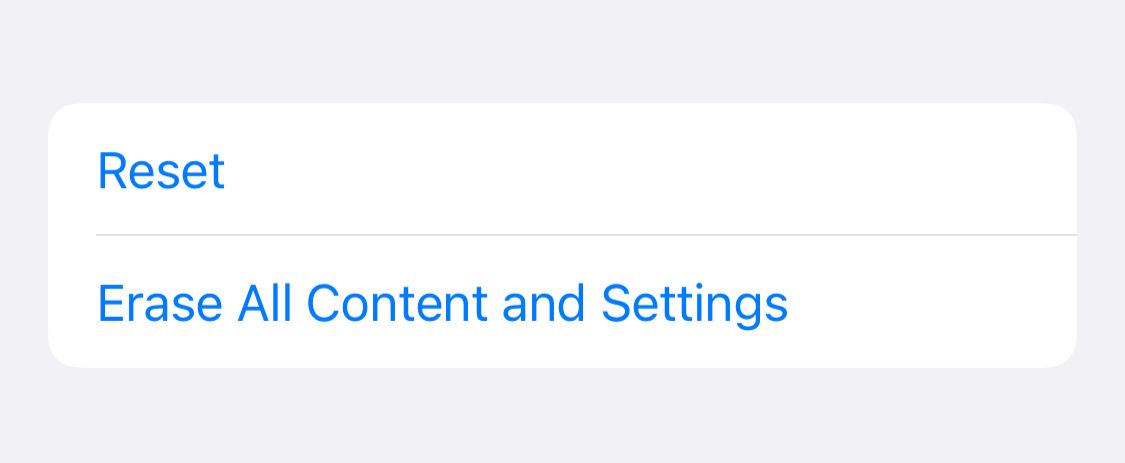 iphone erase settings