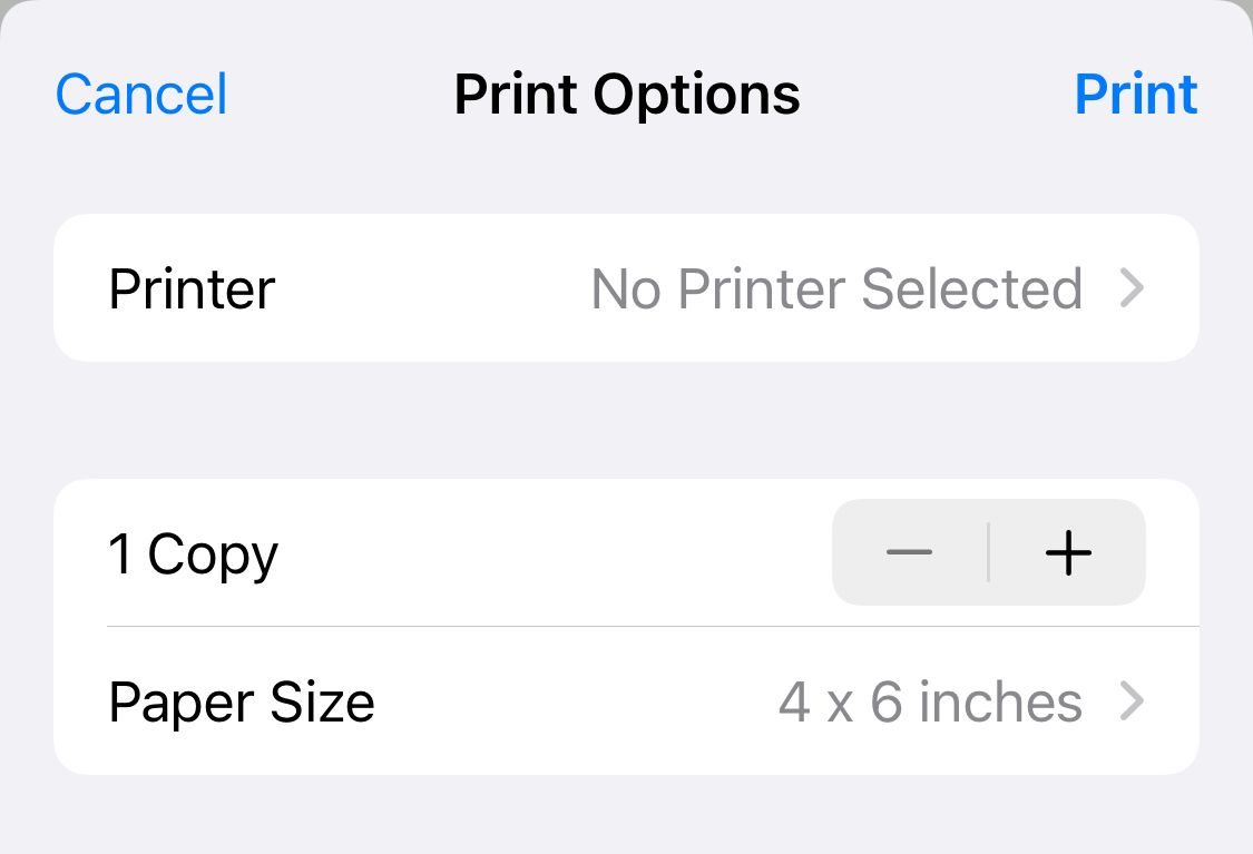 change printer settings on ipad