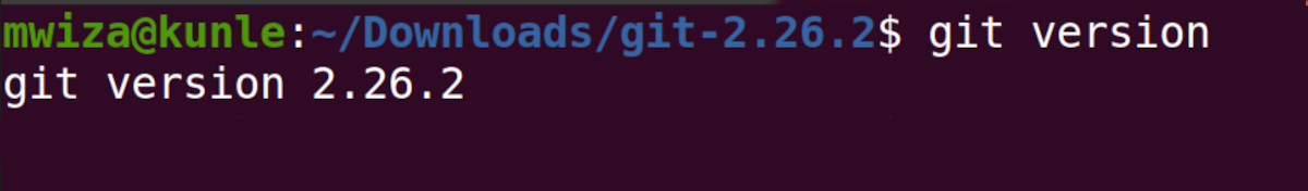 list git version on the Linux OS