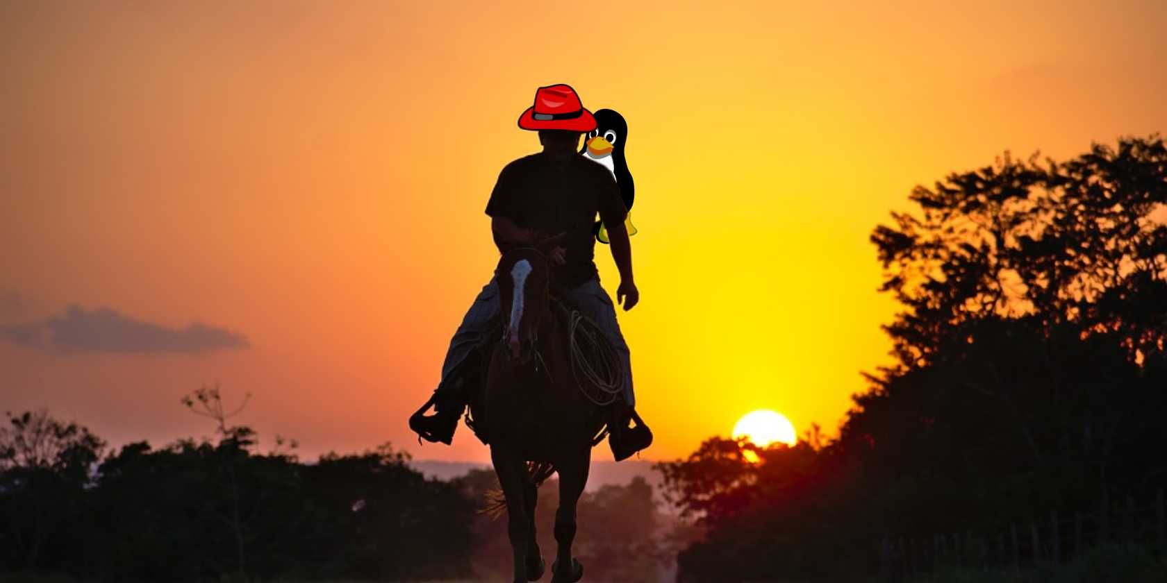 man riding a horse with red hat