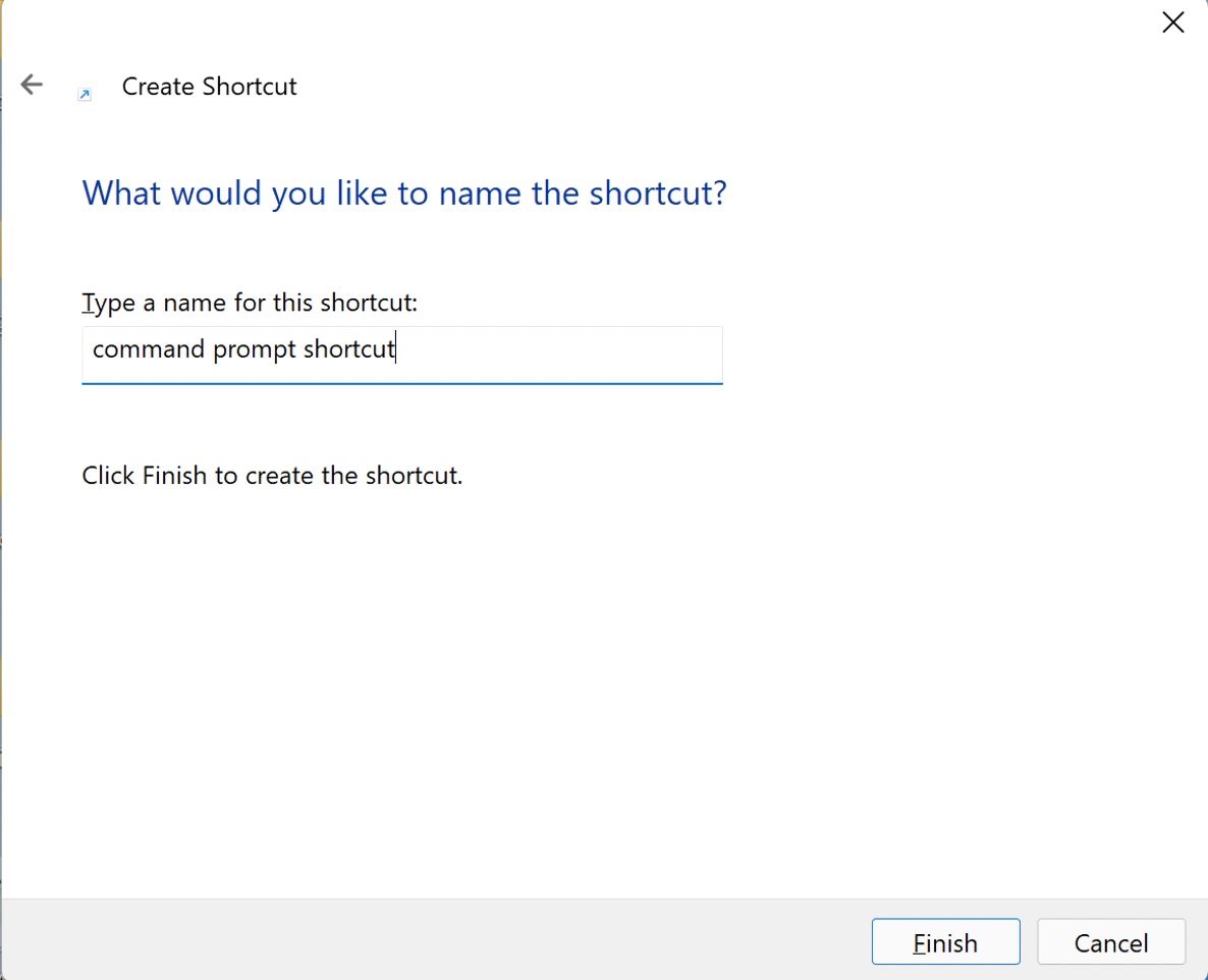 name for cmd shorcut