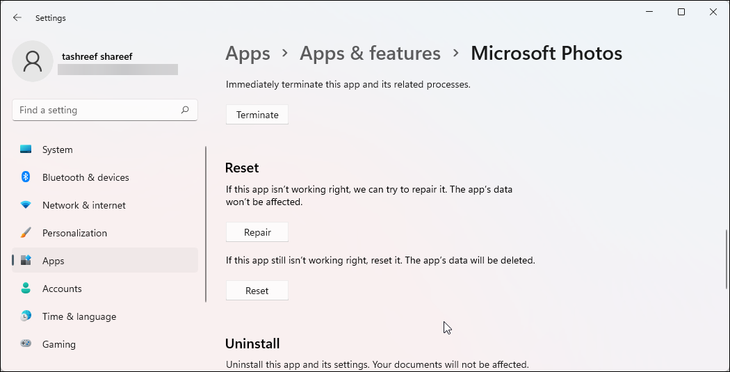 How To Fix The Photos App Not Working In Windows 11