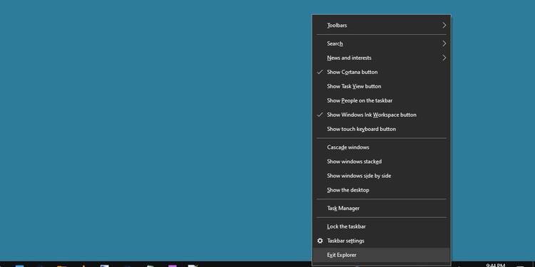 10 باگ عجیب و ایستر اگ (Easter Eggs) ویندوز 8 screenshot of windows 10 exit -
