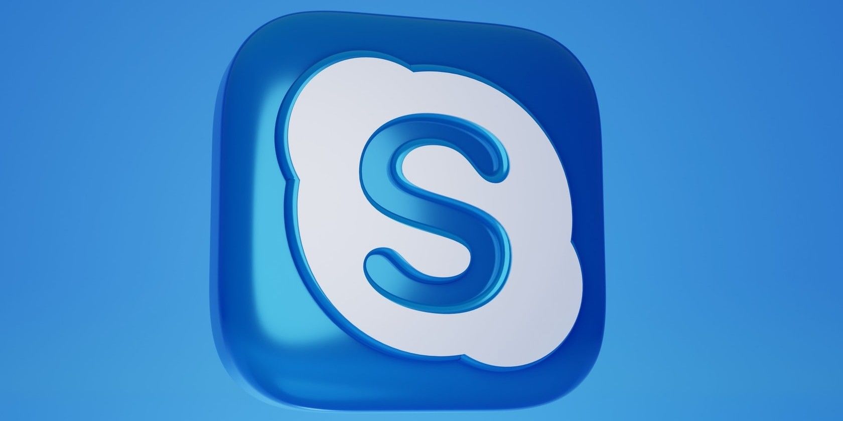 3d Skype logo