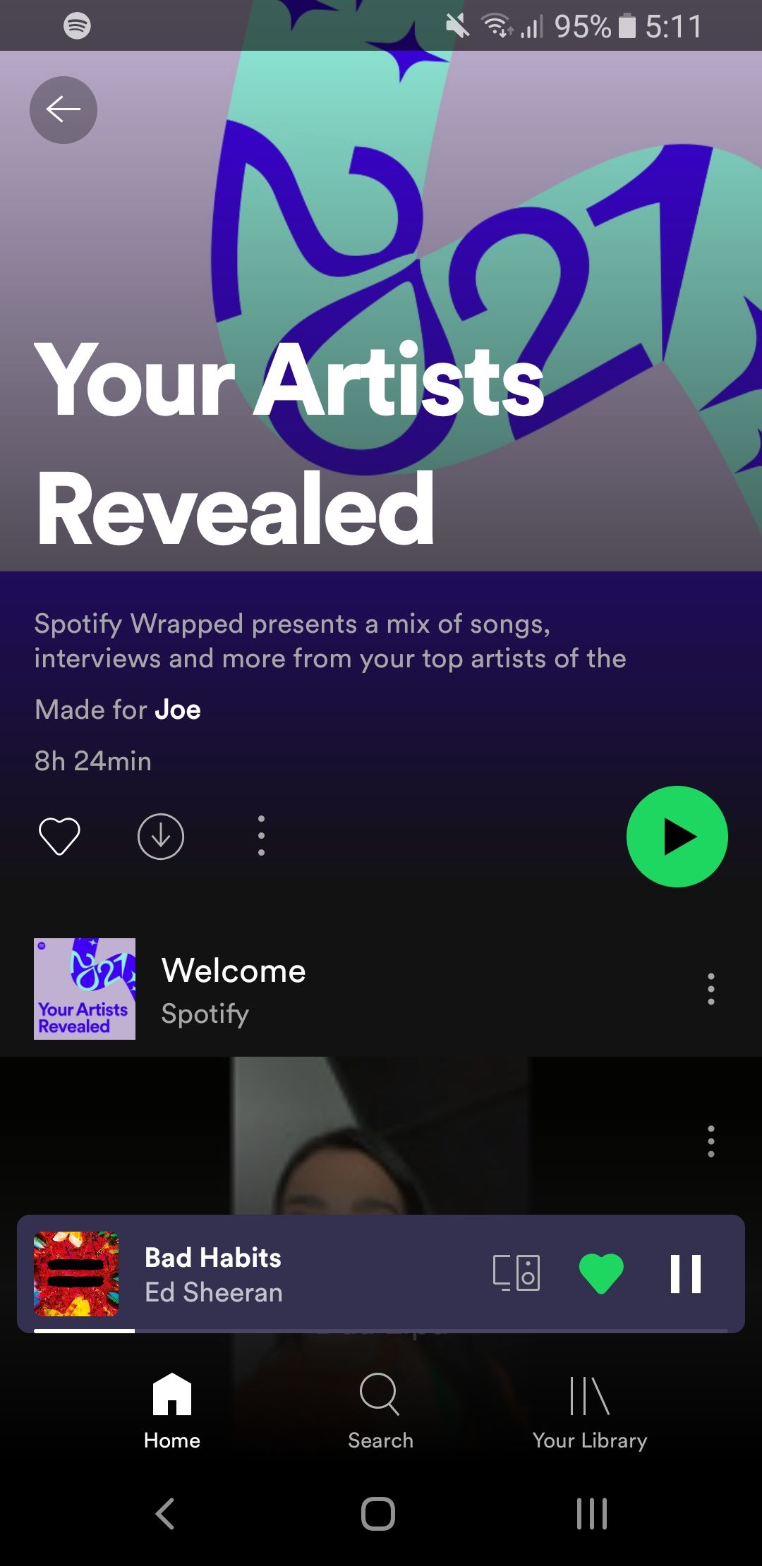 spotify your artists revealed