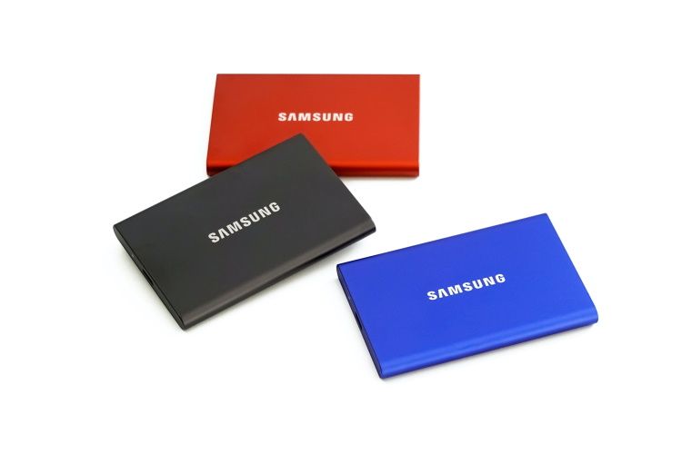 Three Samsung external hard drives