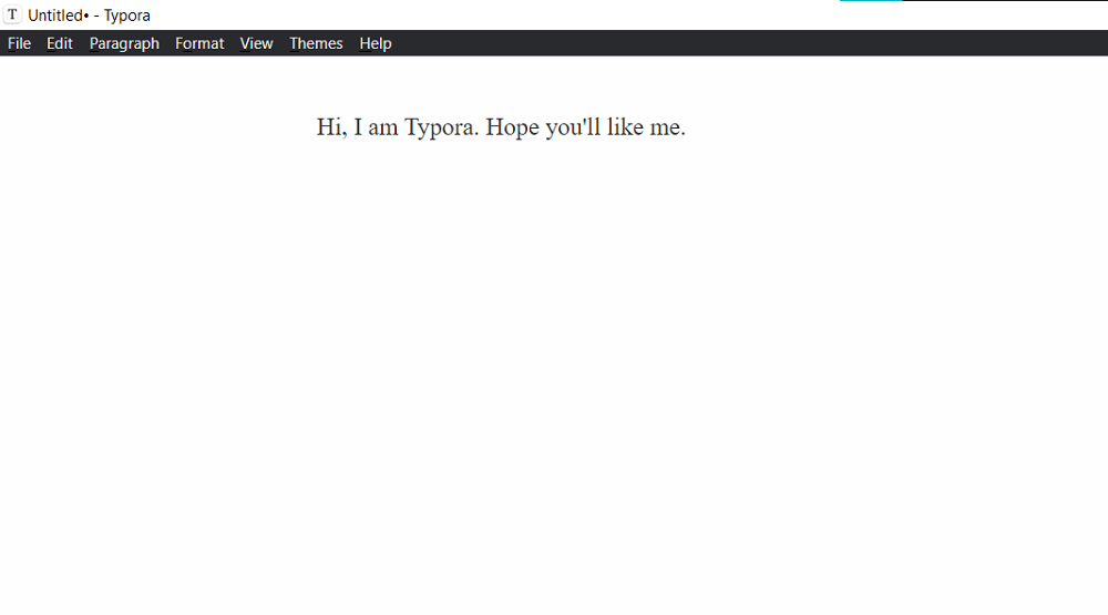 typora interface