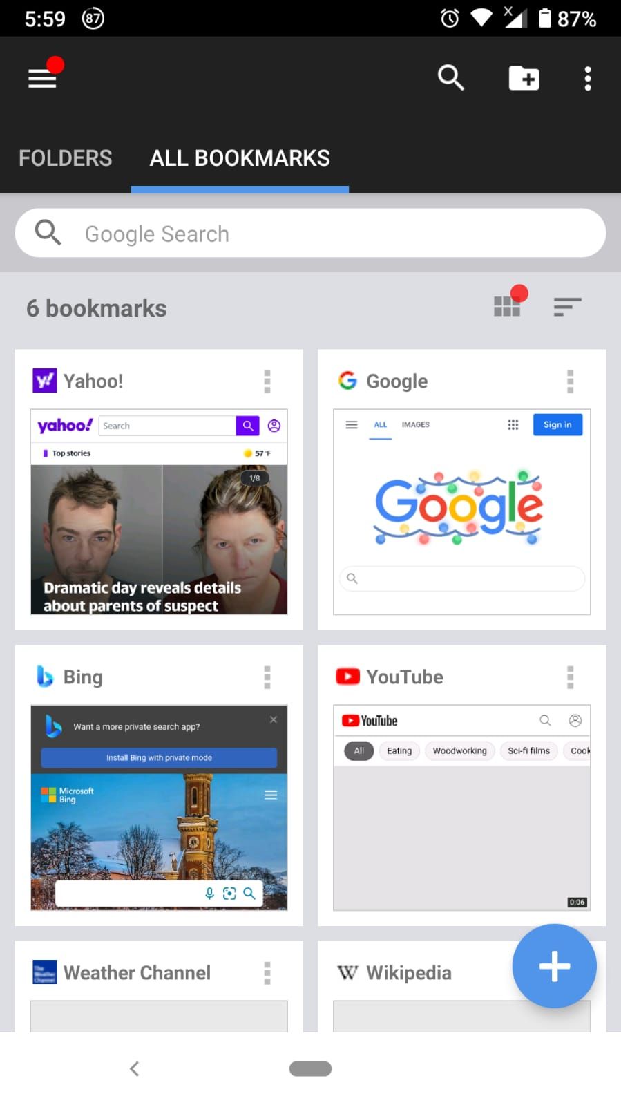 visimarks-all boomkark page-screenshot