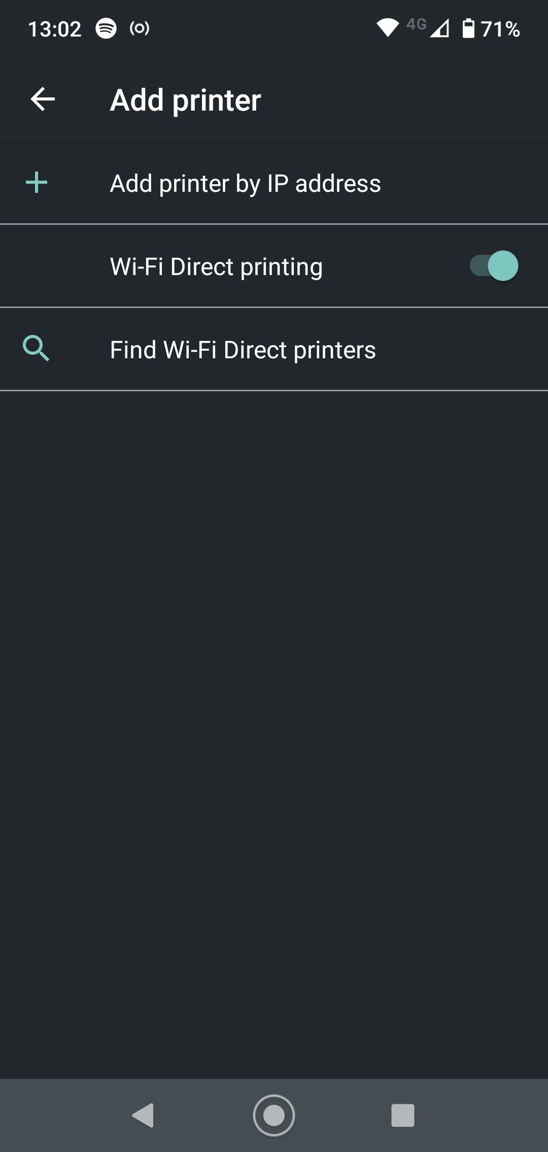 wifi direct printing on android