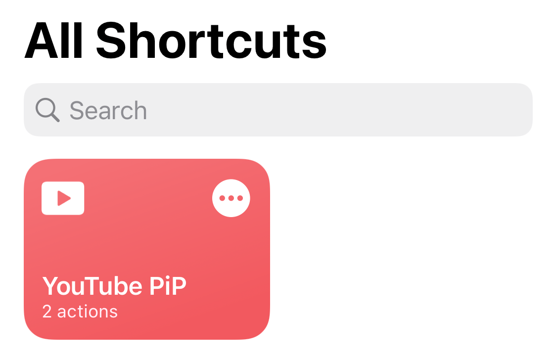 youtube pip shortcuts