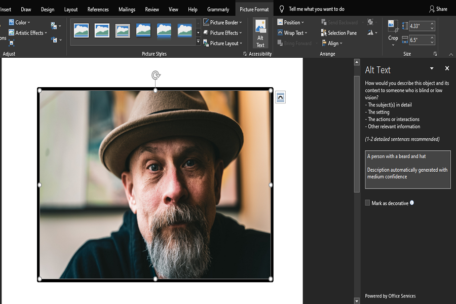 Adding Alt-Text To An Image In Microsoft Word