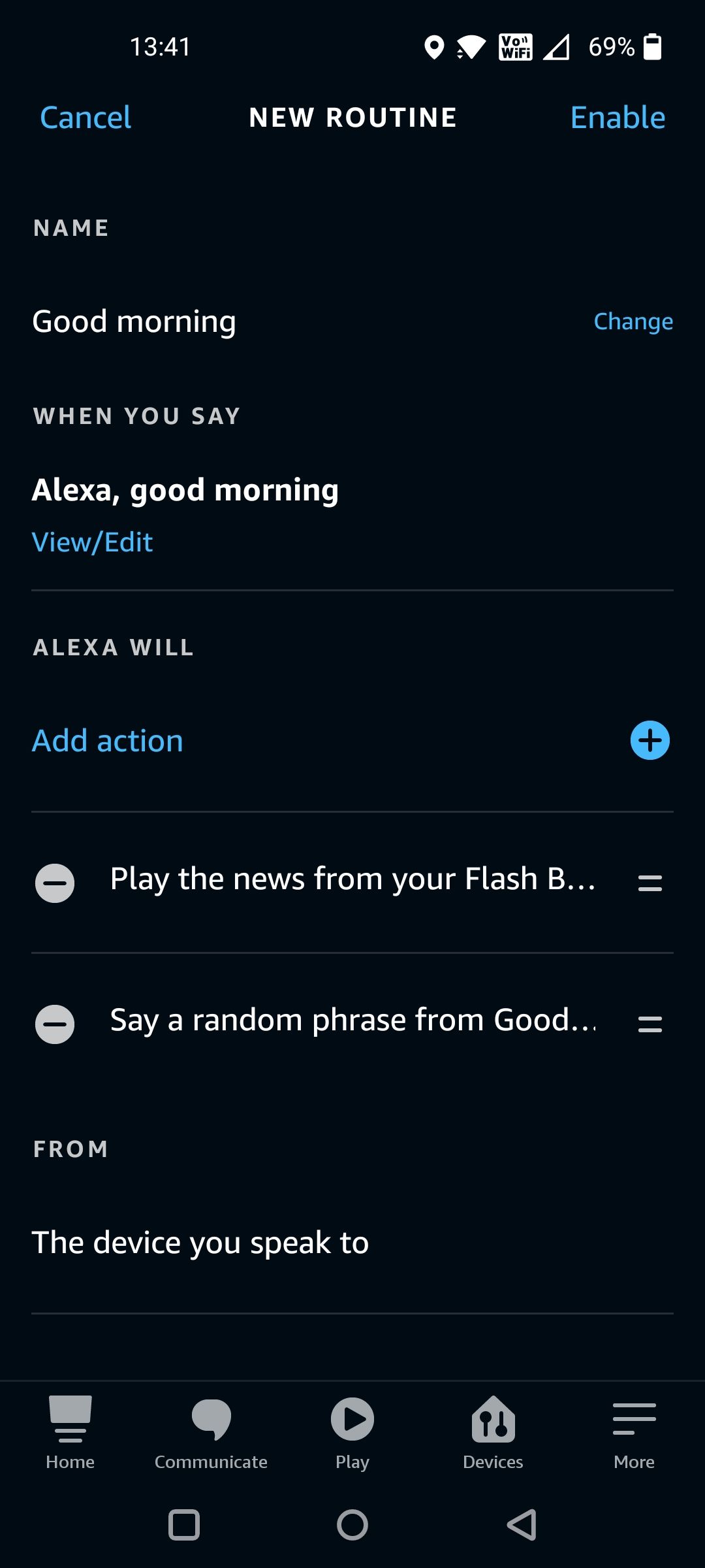 Good Morning Routine in Alexa Featured Routines