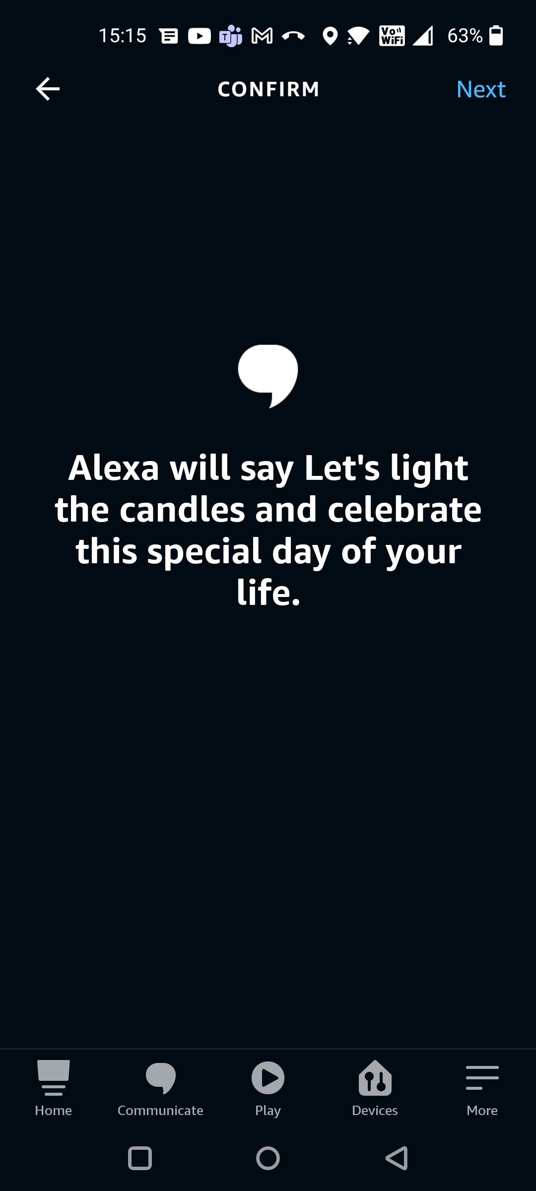 Alexa will Say Your Chosen Birthday Greeting Phrase