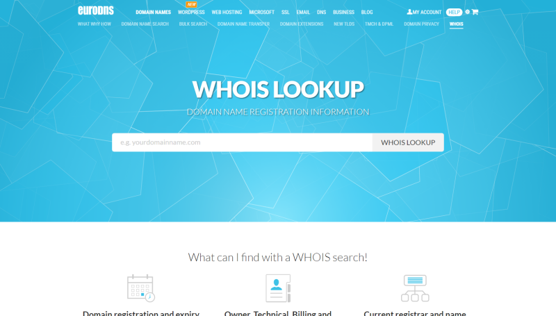 WHOIS-Lookup-EuroDNS