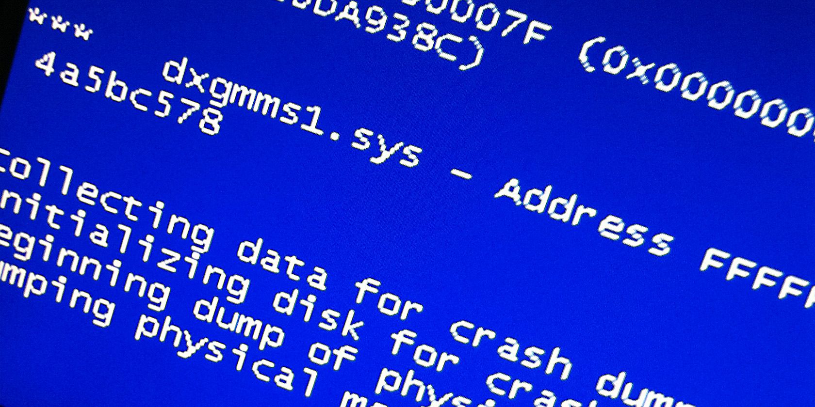 BSOD error on an old Windows PC