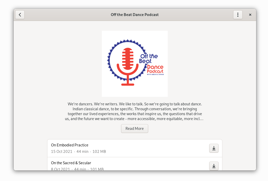 GNOME Podcasts linux