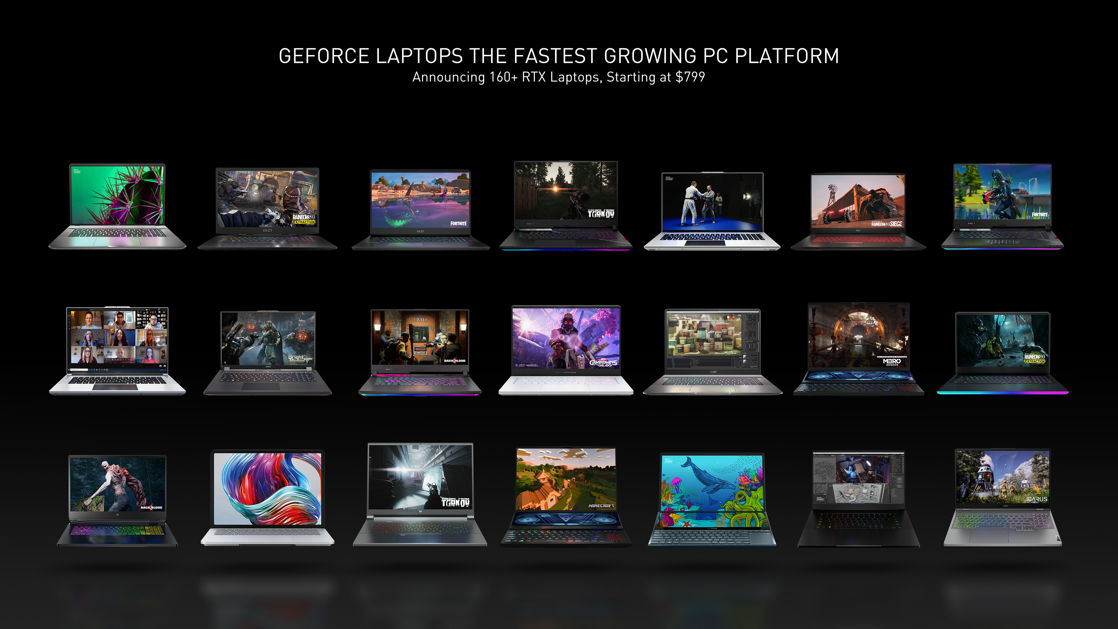 CES RTX Laptops Line-Up Launch