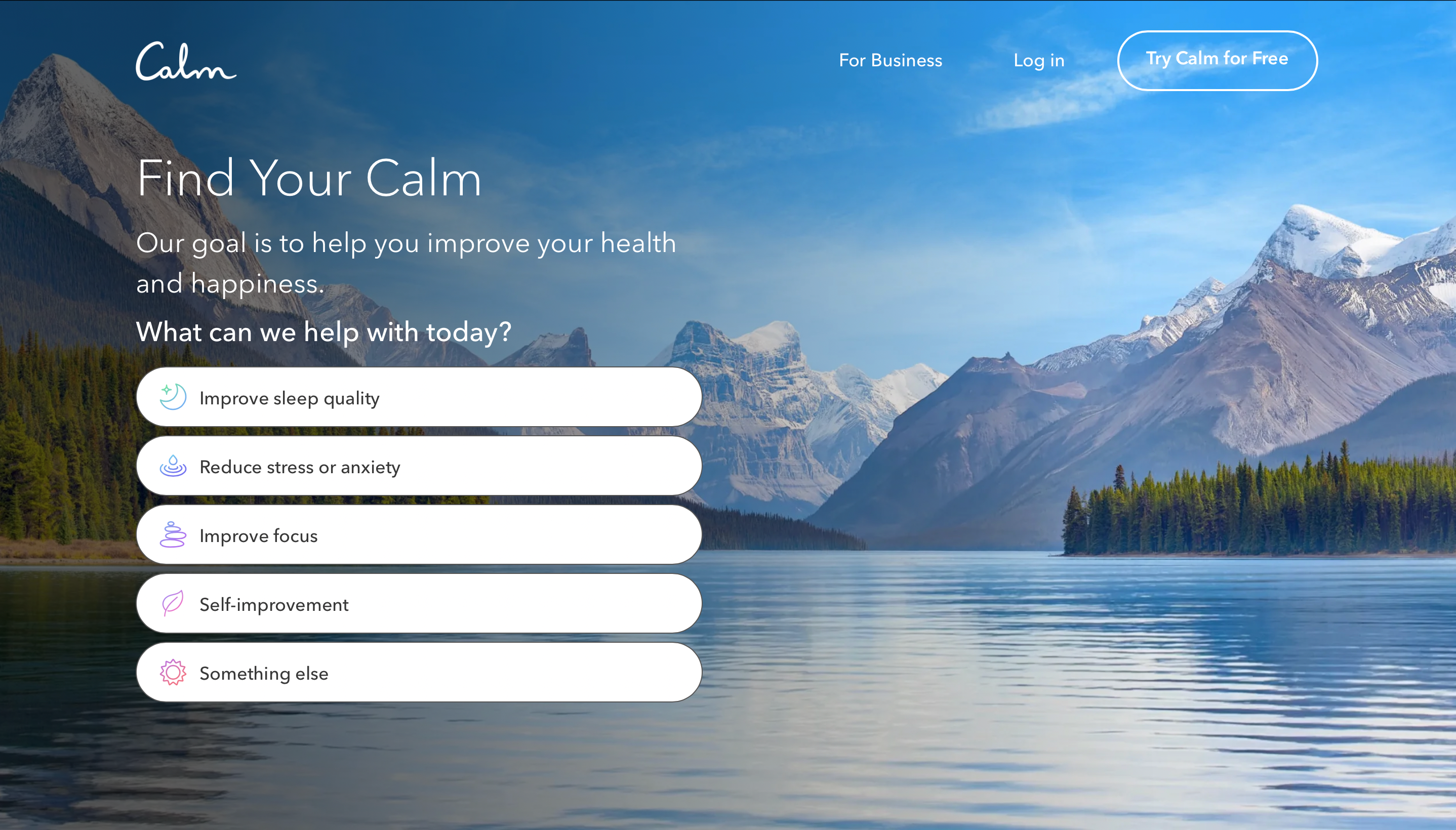 Calm Website