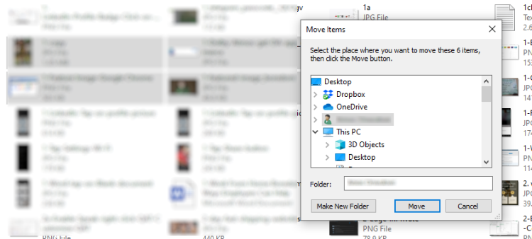 Click Make New Folder