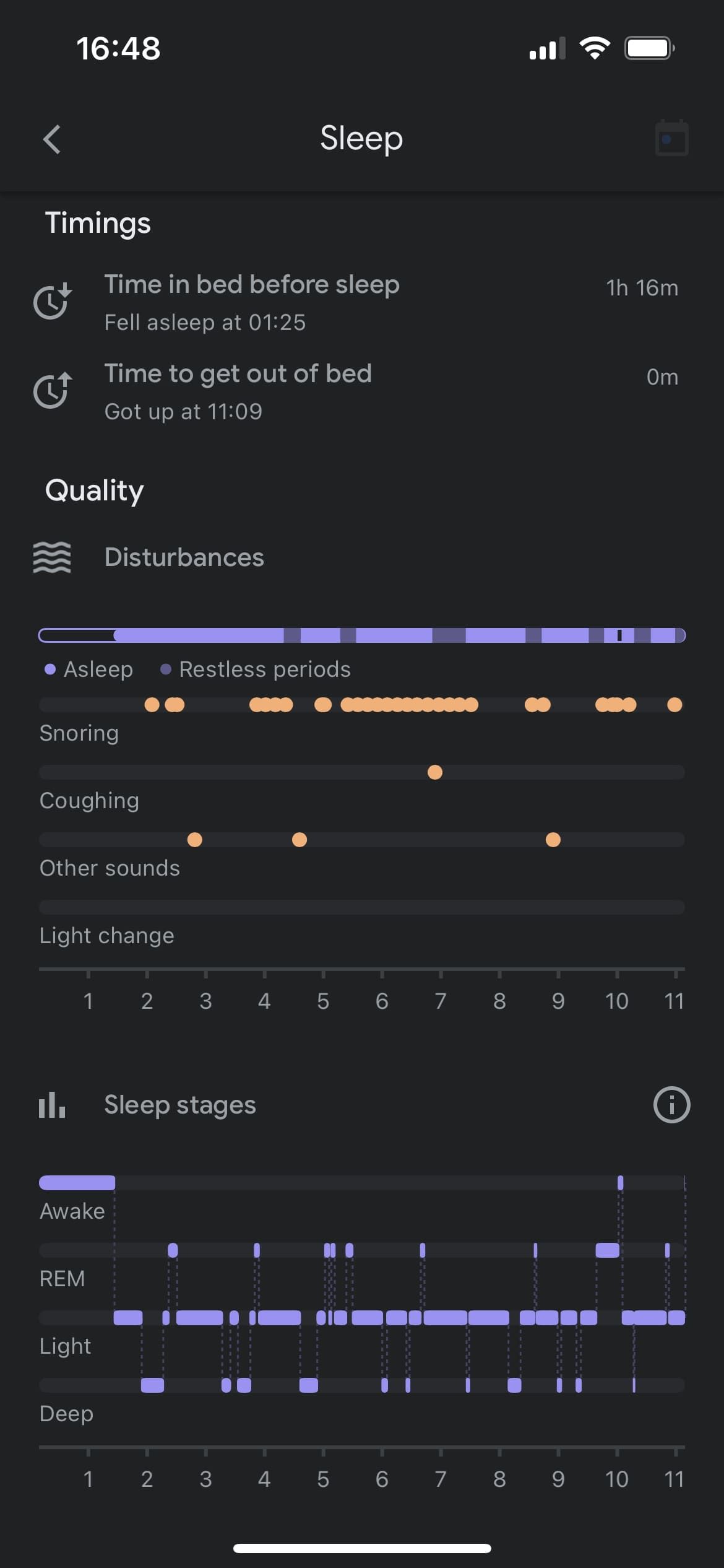 Google Fit Sleep Summary next page