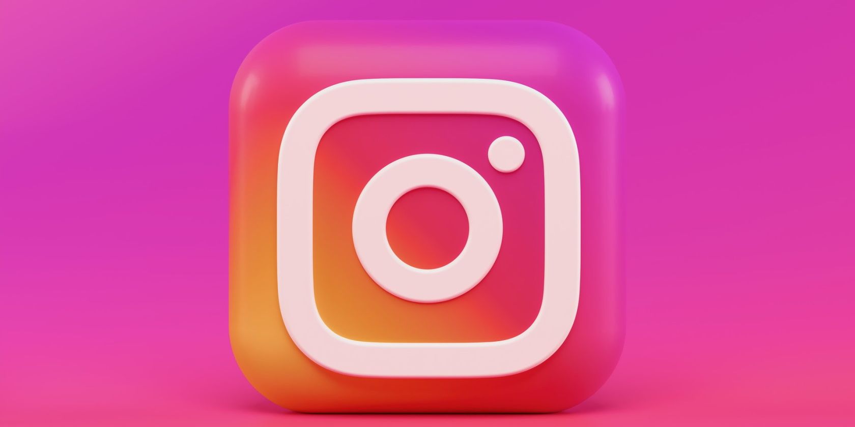 Instagram-Symbol in Pink und Orange 