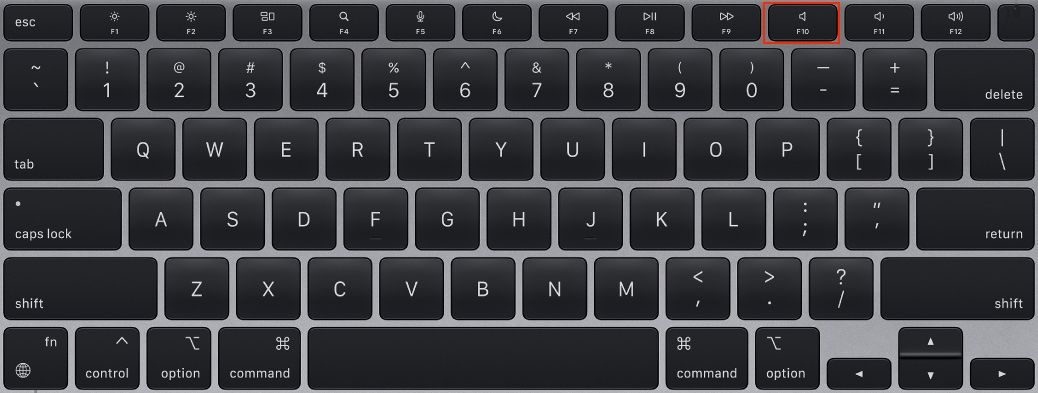 Mac Keyboard F10 Key
