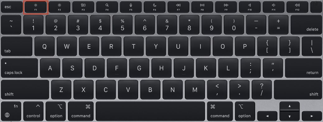 Mac Keyboard F1 Key