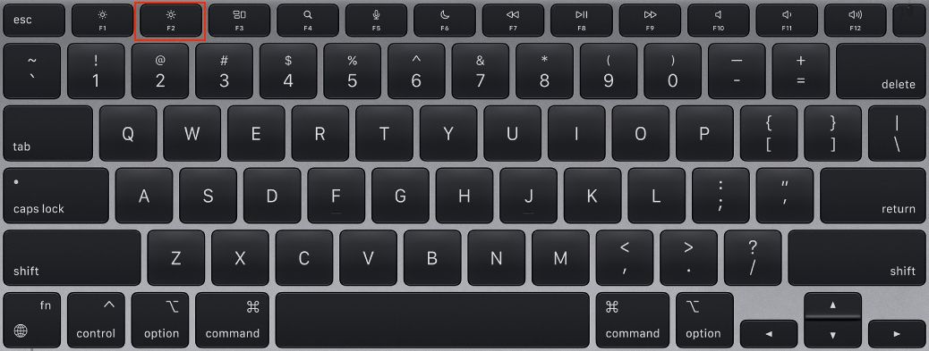 Mac Keyboard F2 Key