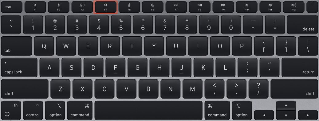 Mac Keyboard F4