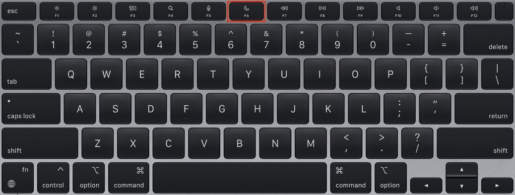 Mac Keyboard F6 Key