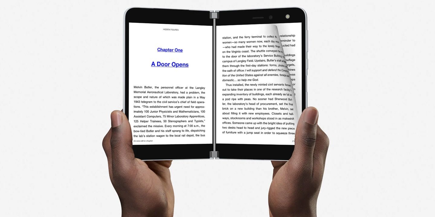 Kindle on Microsoft Surface Duo