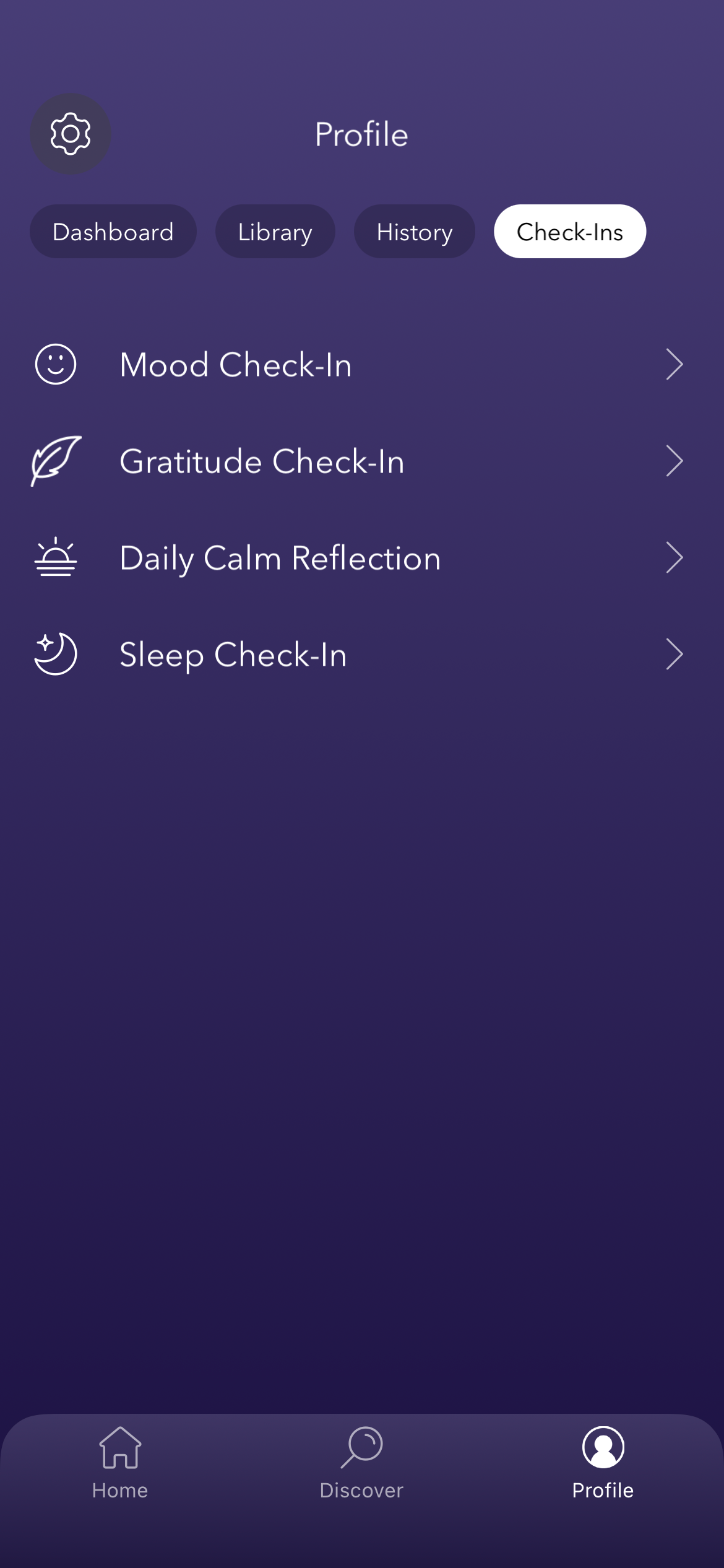 Mood Check-In in Calm