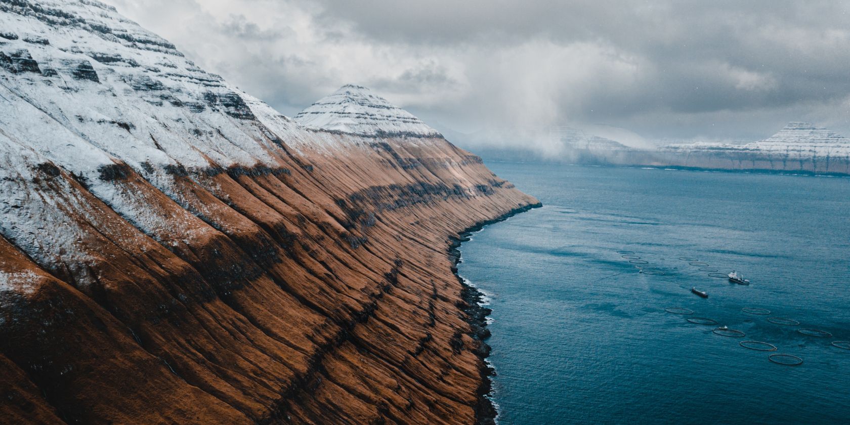 Photo of a natural landscape in the Faroe Islands