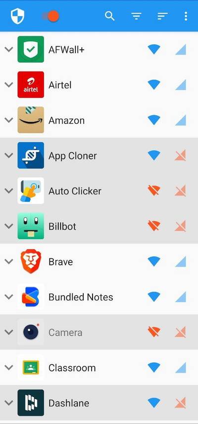 Aturan Firewall Aplikasi Android NetGuard