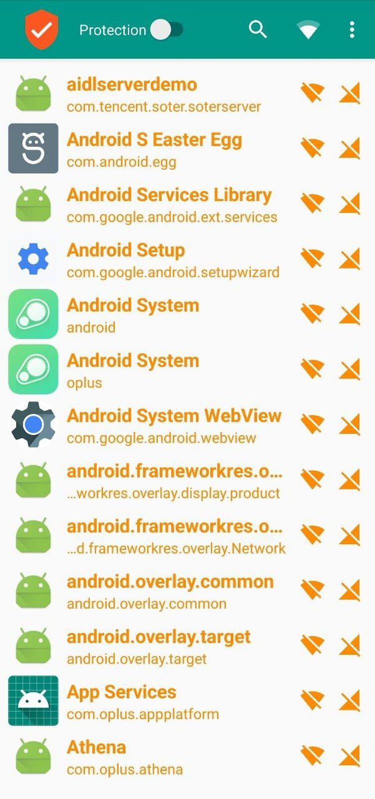 NetProtector Android App Home
