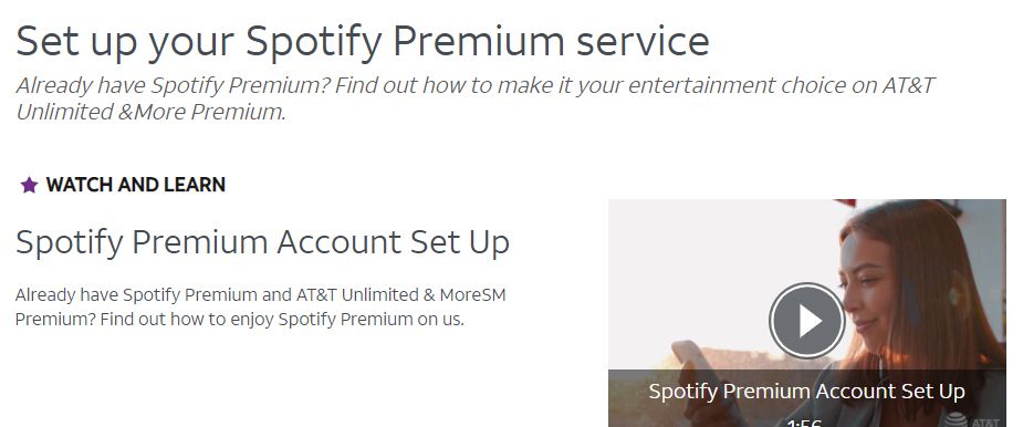 Spotify Promotion with AT&T