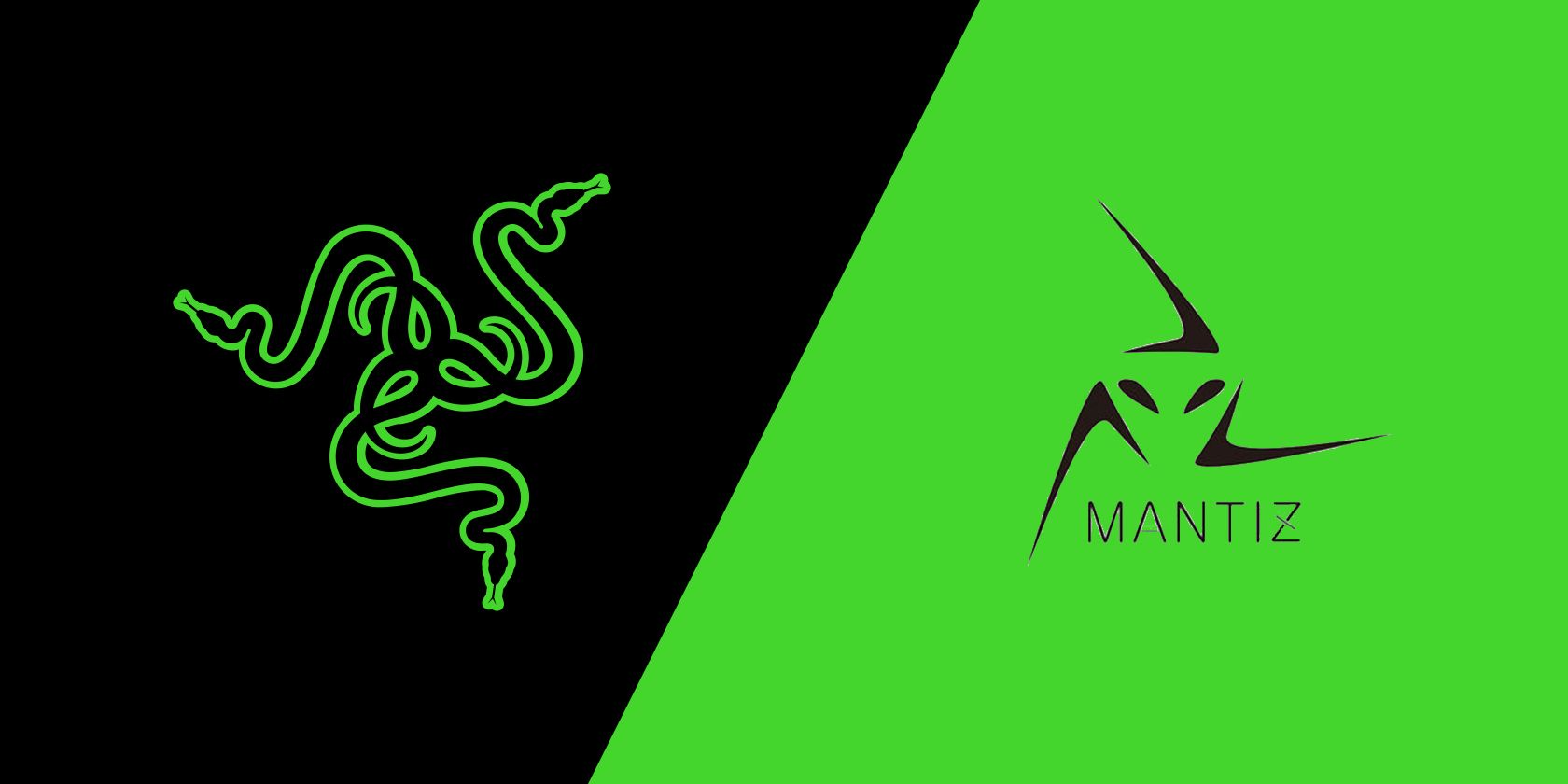 Razer and Mantiz logos side-by-side