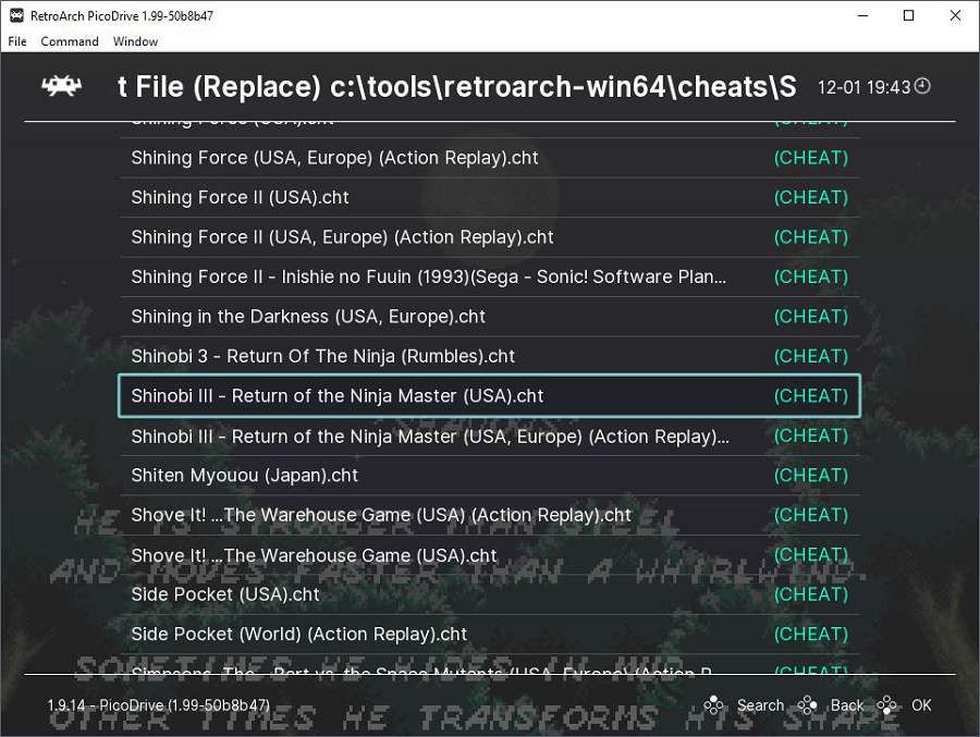 There are many versions available for some games, and some are different enough to warrant individual cheat files.