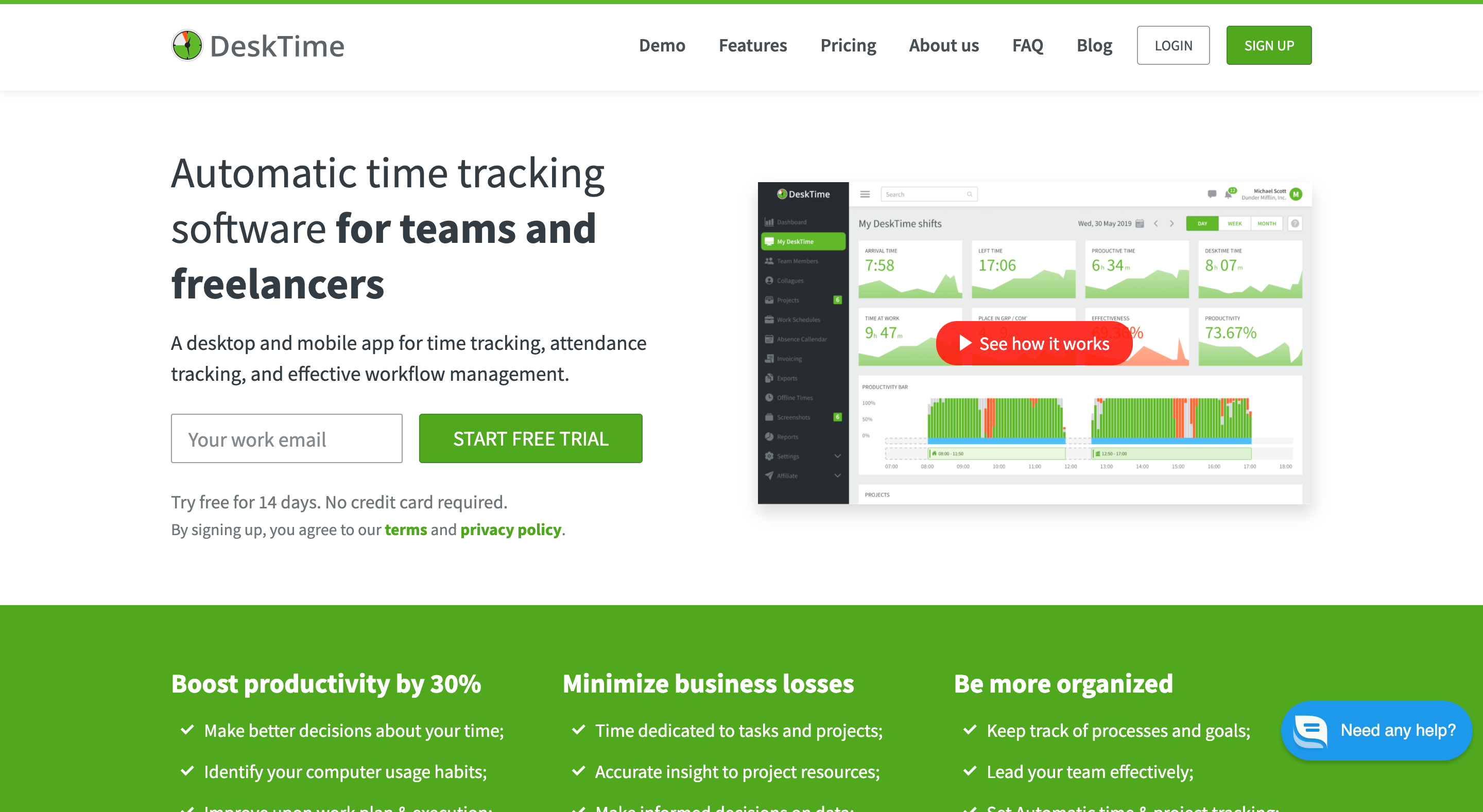 Author Screenshot Desk Time Tracking Software 