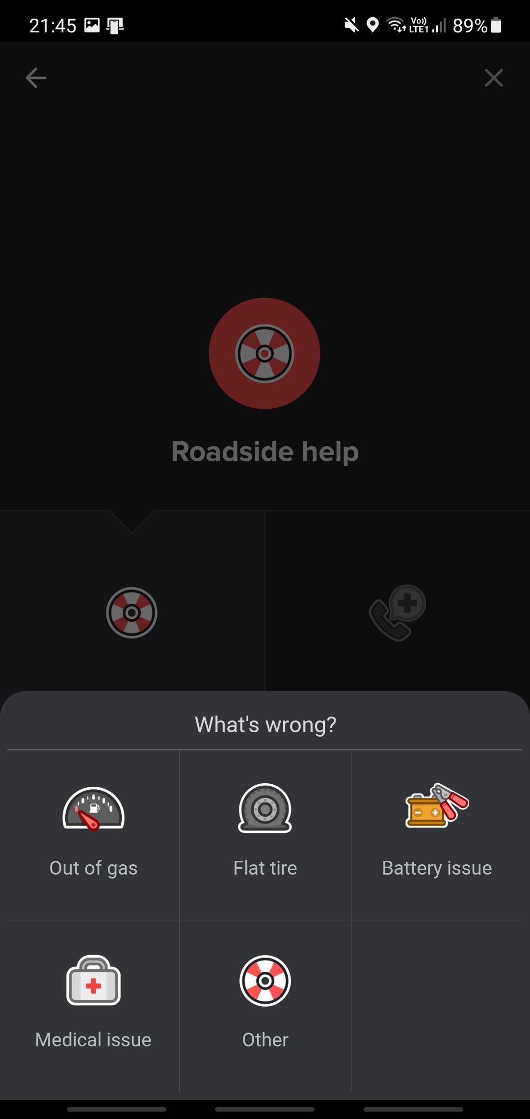 Requesting for roadside help on Waze