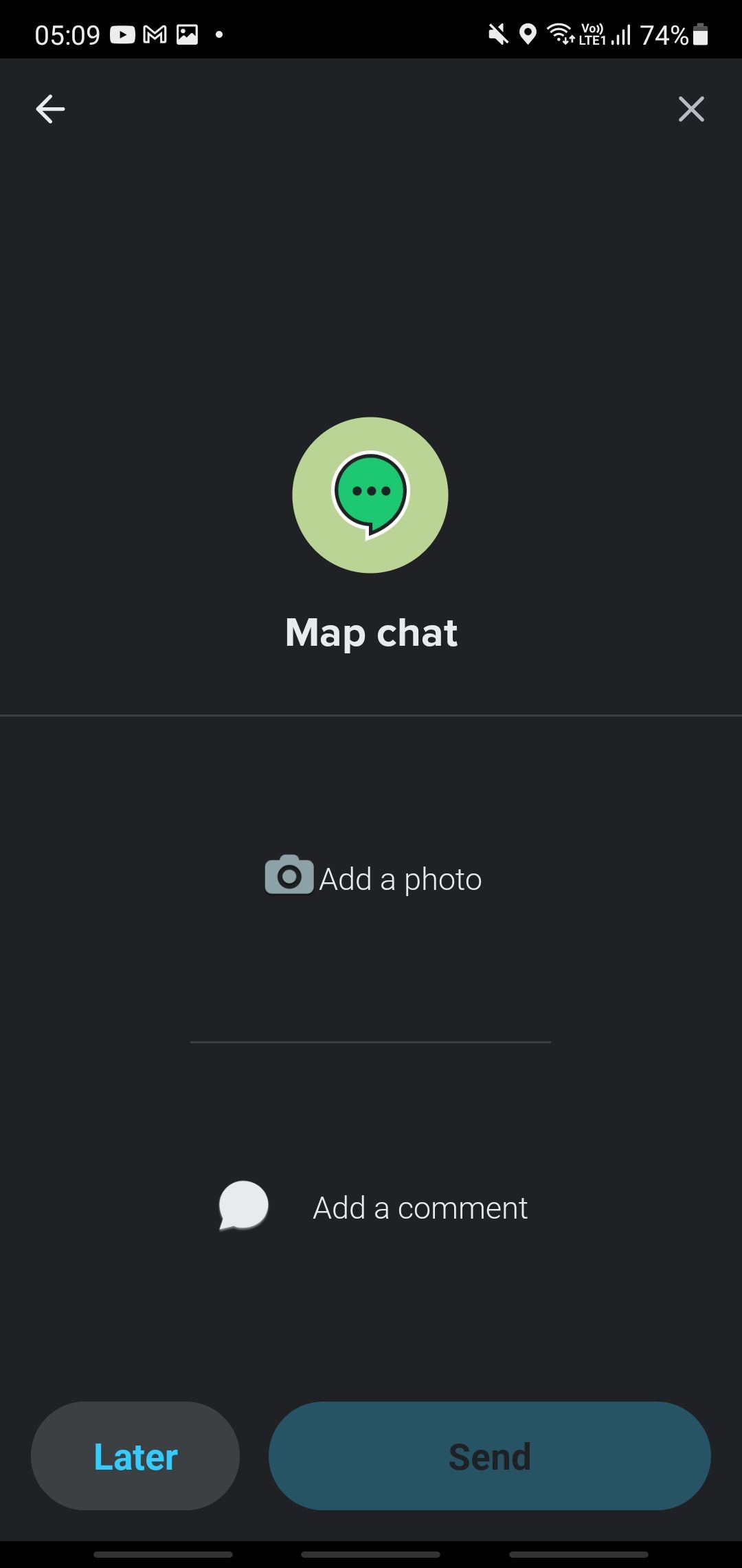 Map chat on Waze